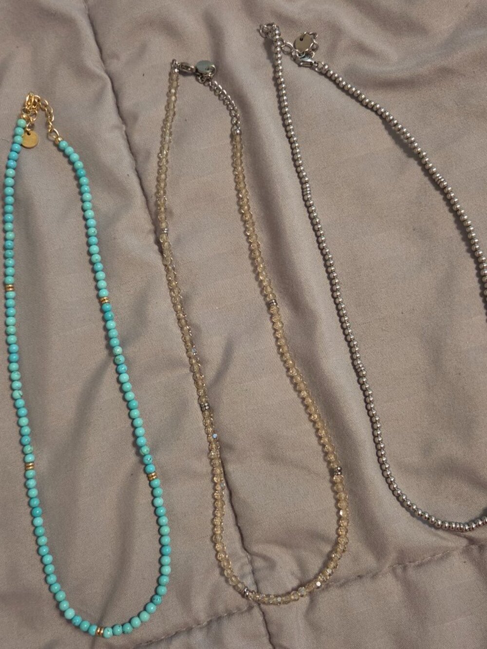 Dainty necklace strands